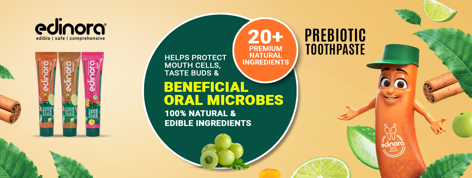 Herbal Toothpaste - Edible Toothpaste | Edinora